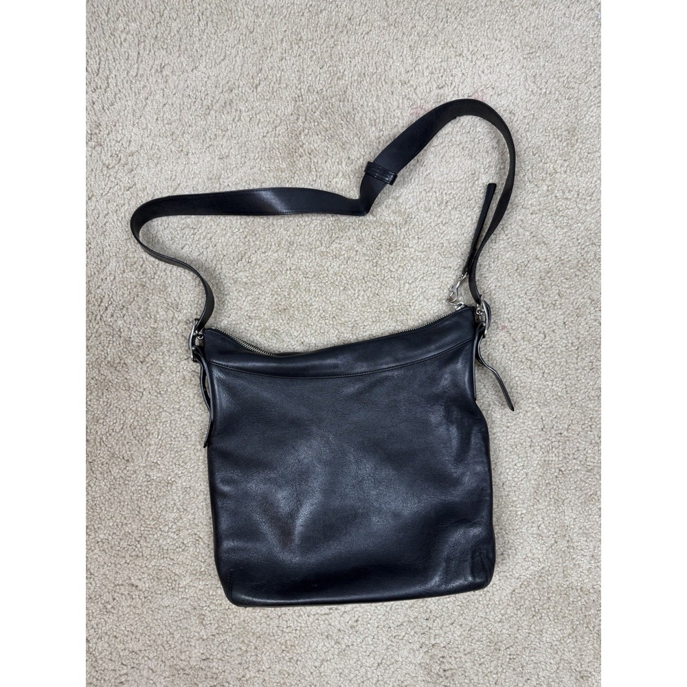 Vtg COACH Legacy Slim 9188 Black Leather Crossbody Shoulder Bag Purse Classic - Picture 8 of 12